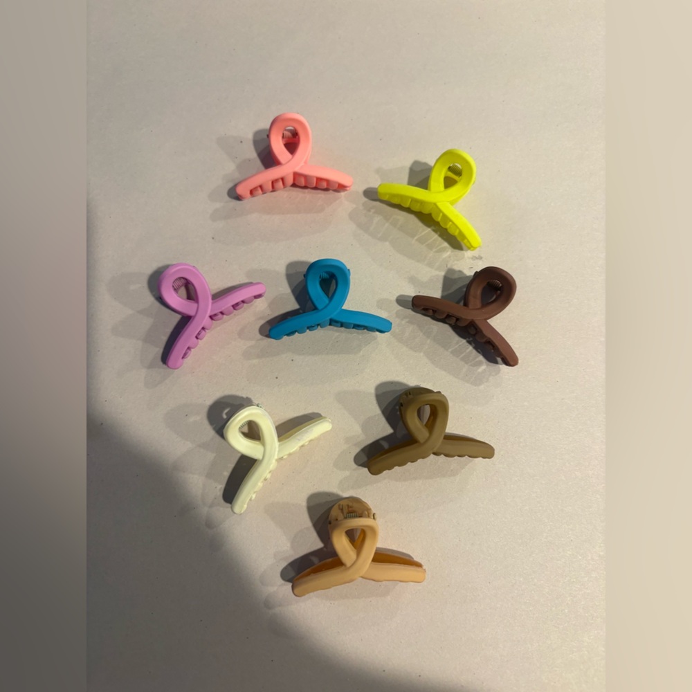 Altar’d State Colorful & Neutral Mini Hair Claw Clips - Assorted 8 Pack